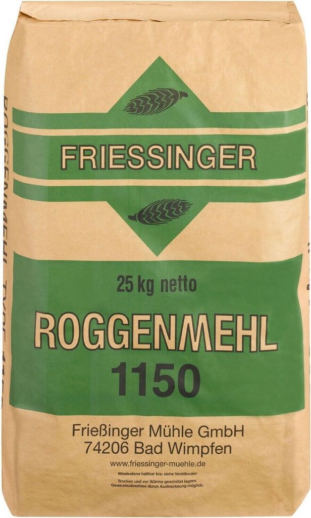 BIELMEIER Roggenmehl T1150 25kg Friessinger