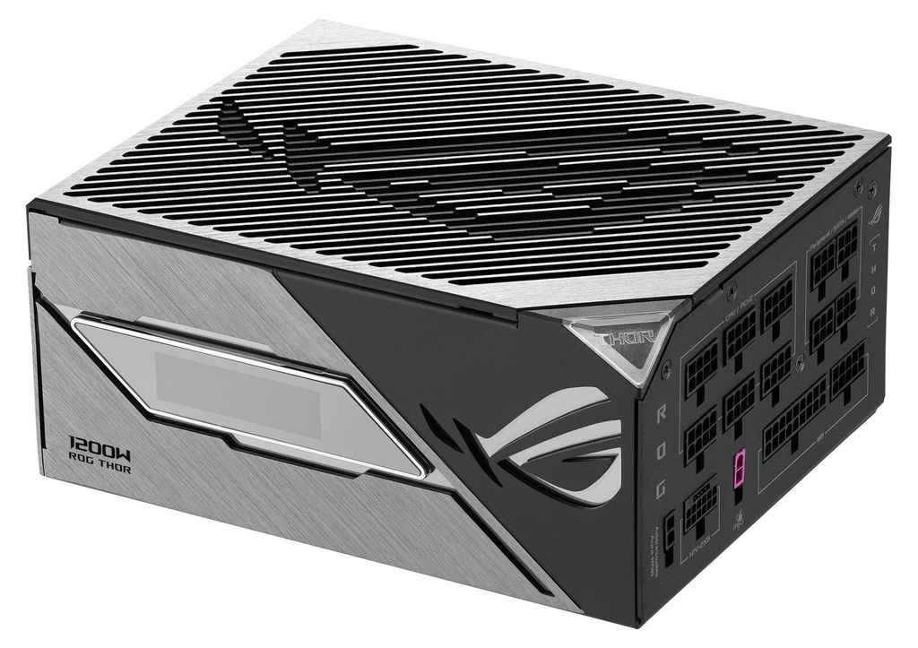 ASUS ROG -THOR-1200P3-GAMING, 1200 W, 100 - 240 V, Aktywne, Zdjęcie produktu 