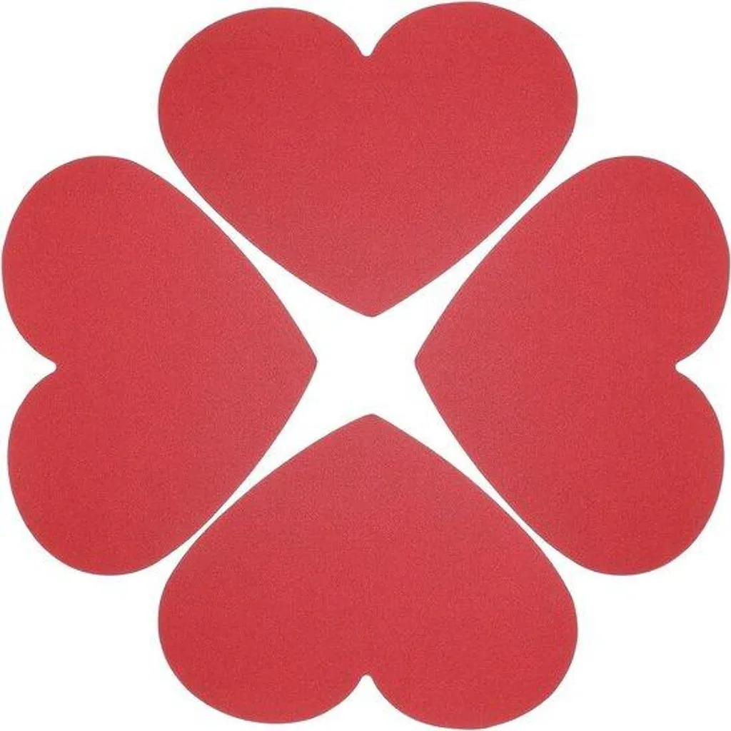 Lot de 40 Pièces de Décoration Saint-Valentin Rouges pour DIY en Classe