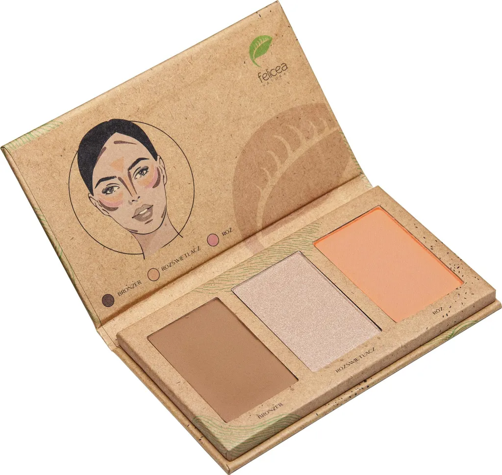 Palette yeux Felicea Trio Medium fards naturels pour sculpter le teint