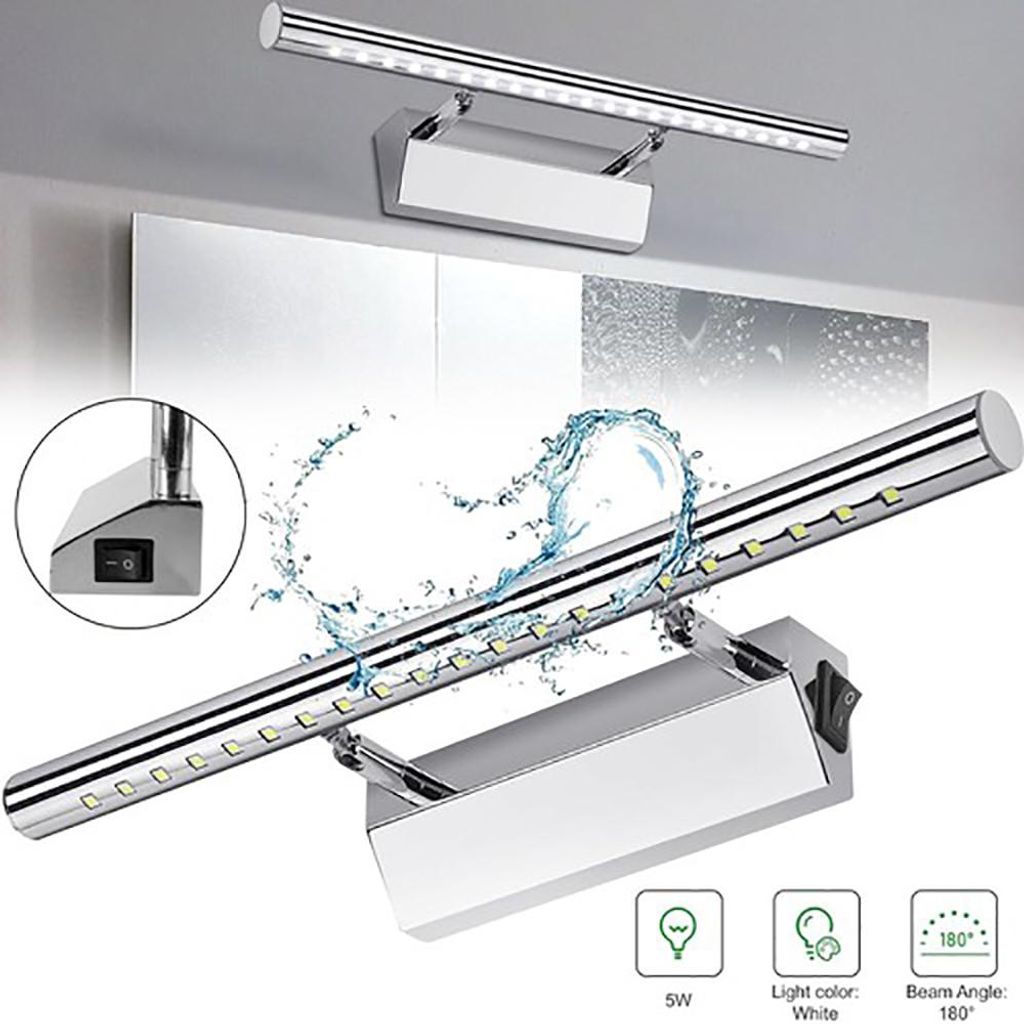 Spiegelleuchte, LED 160°einstellbar badezimmer lampe wand, Produktbild 