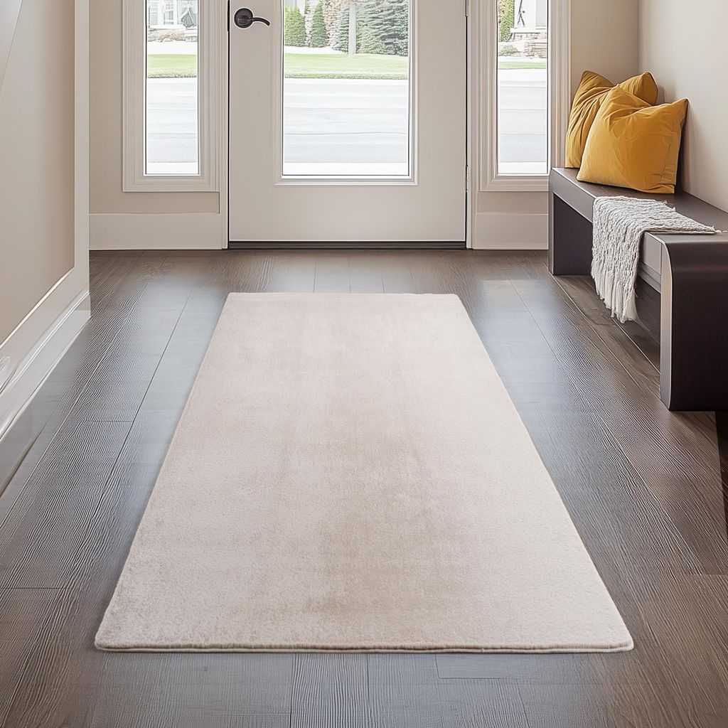 Carpetsale24 Waschbarer Kurzflor Teppich, rutschfest & Produktbild 