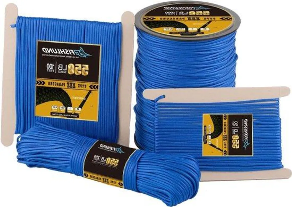 Paracorde 550 de type III bleue 30 mètres pour survie et bushcraft