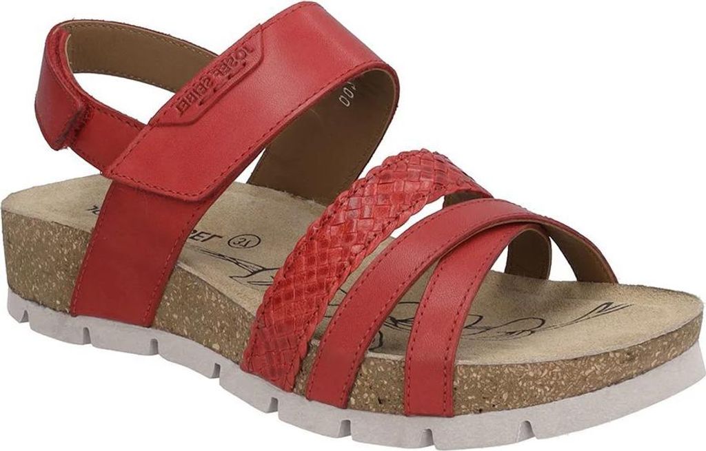 Josef Seibel - "Lucie" Sandalen für Damen, Leder FS12094 (38 EU) (Rot)