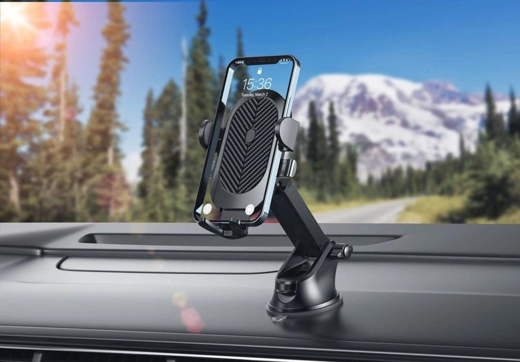 KFZ Handyhalterung für Auto Windschutzscheibe / Armaturenbrett / Magenet – Universal für iPhone, Samsung, etc – Klima-Lamellen Halterung