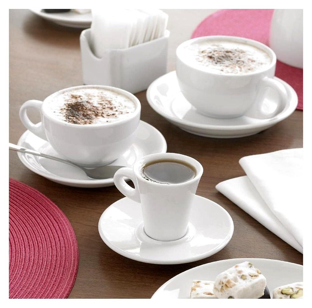 Espressotassen Set 60 ml (12 Stück), Weiß, Porzellan, passend für Untertasse Y112 (separat erhältlich)