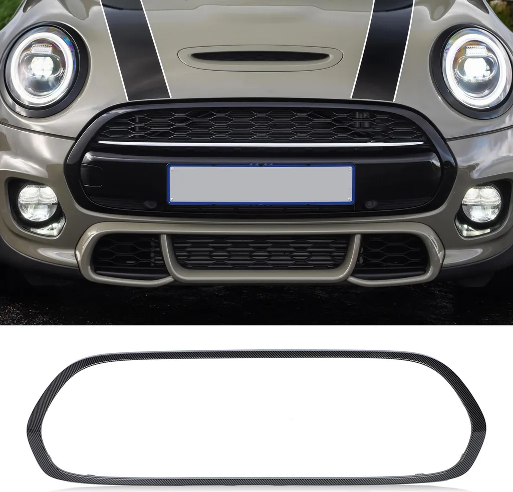 Cadre de grille avant look carbone pour Mini F55 F56 F57 Hatchback
