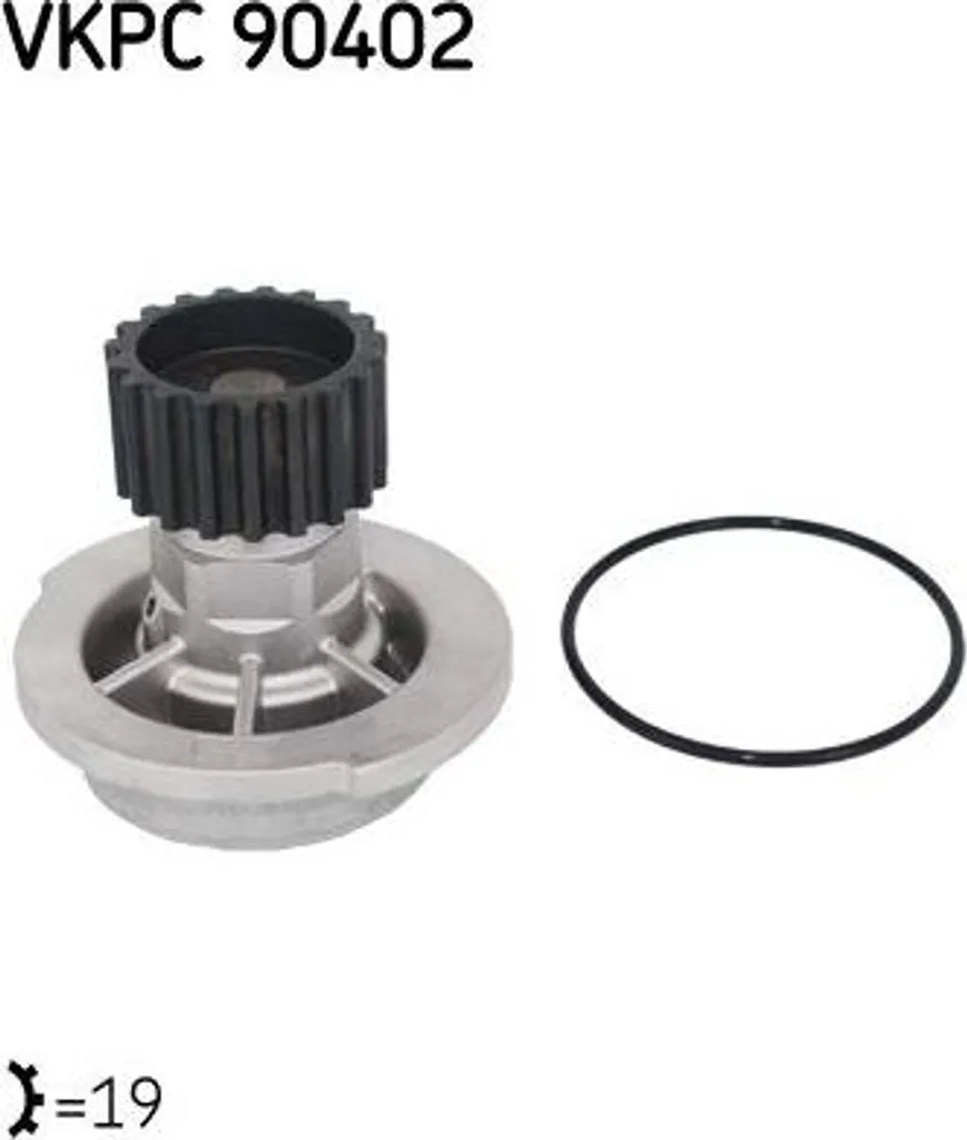 Pompe à eau haute performance SKF compatible Rezzo et Kalos OE 96930074