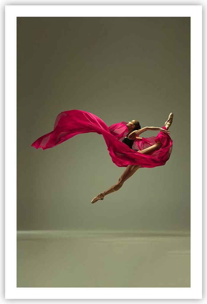 Poster - Poster ohne Rahmen - Tänzer Ballett Künstler - 61x91,5 cm - Wand Bild - Wanddeko - Wandbilder - Kunstposter - Wandposter - Bilder - Kuns...