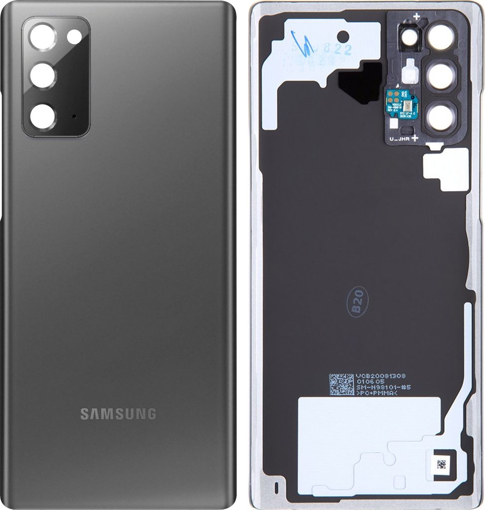 Original Samsung Akkudeckel, neue Rückseite für Samsung Note 20 – Mystic Gray