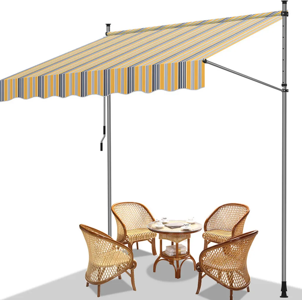 Offerta Tenda TolleTour 200cm | Balcone Senza Forare Giallo Blu
