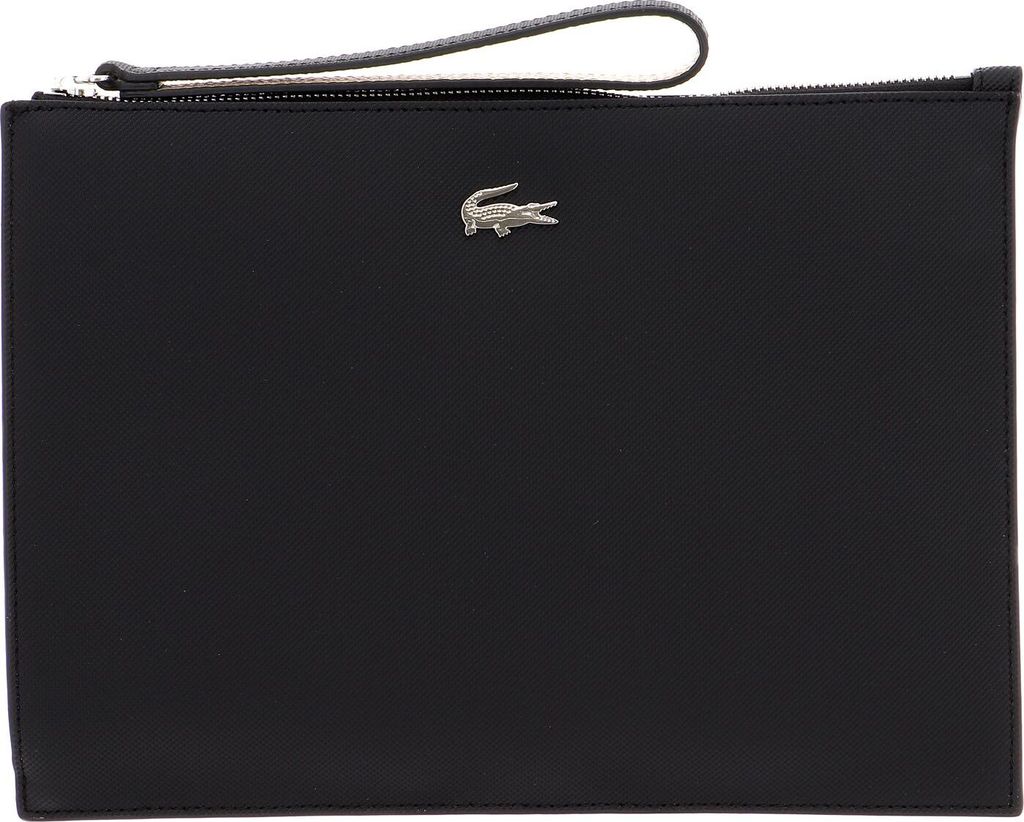 LACOSTE Abendtasche Anna Clutch Black Warm Sand schwarz beige