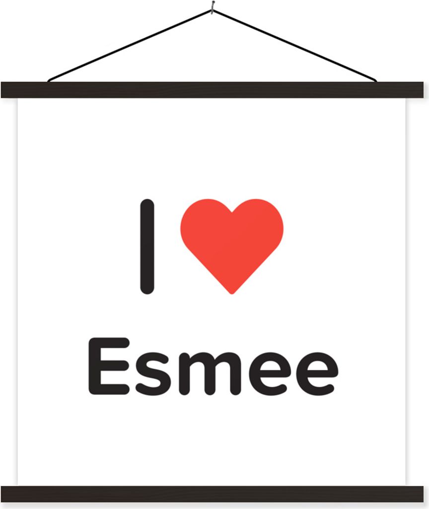 MuchoWow® Textilposter Ich liebe - Esmee - Mädchen 60x60 cm Produktbild 