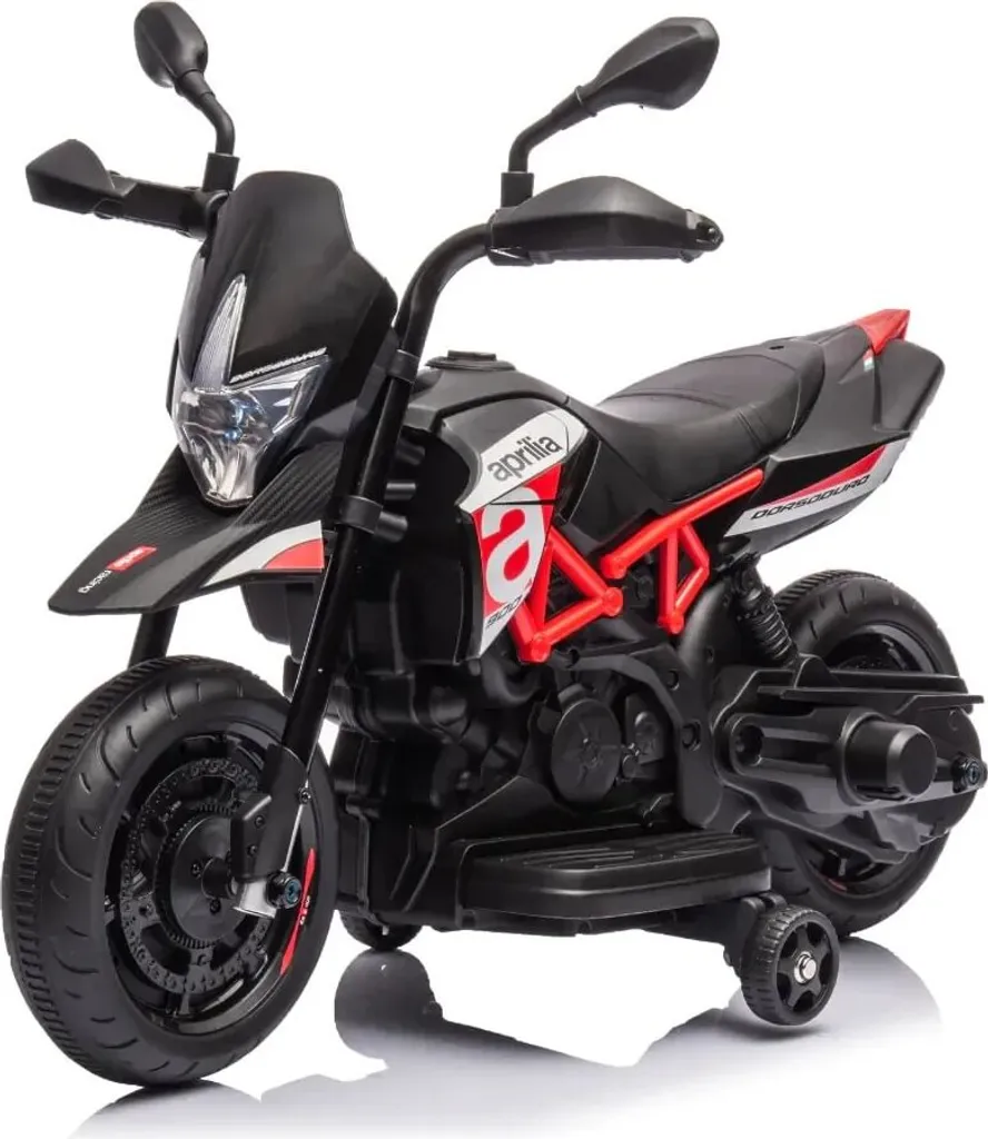Moto électrique Aprilia Dorsoduro 900 pour enfant 1-3 ans rouge