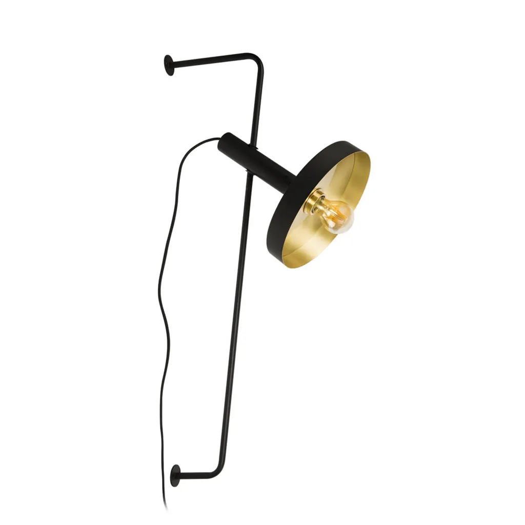 Luminaire intérieur noir/or WHIZZ 20165-95 avec bras pivotant réglable