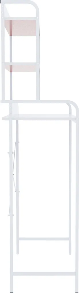 Étagère à linge métallique blanche pour optimiser les petits espaces - 5