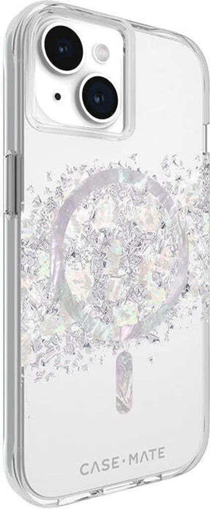 Étui de protection iPhone 15 MagSafe transparent avec motif nacre - 2