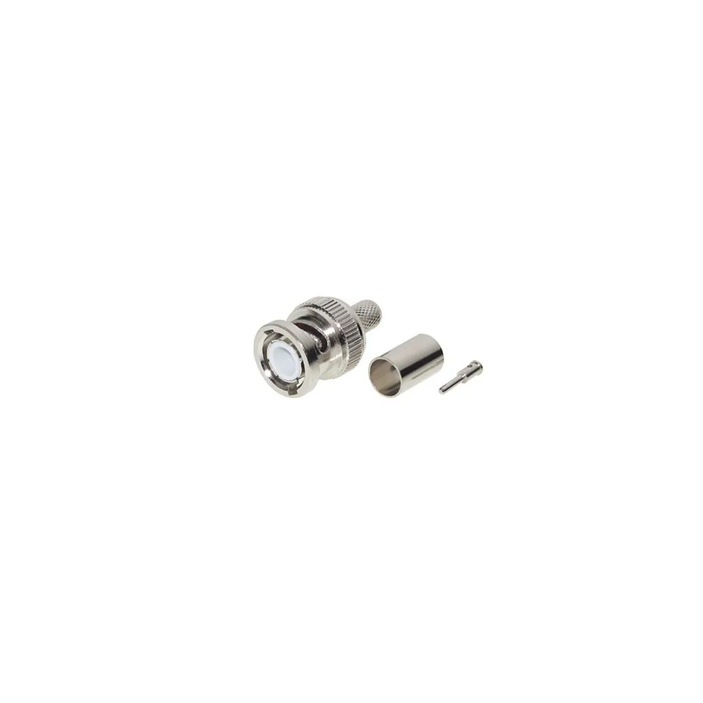 Fiche BNC Mâle RG59 pour Câblage Vidéo de Surveillance et Coaxial Pro