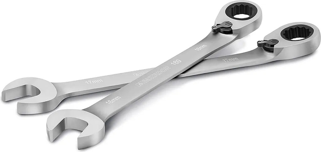 Chiave combinata a cricchetto, con leva, 10 mm, 85 N - 4