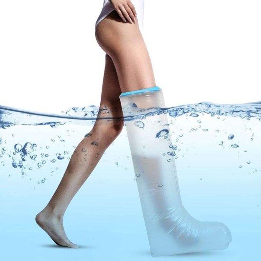 Wasserdichte Kniebandage - Gipsbein-Einsatzschutz - Duschenbeinverband - 78 cm Länge