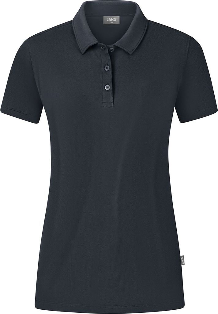 JAKO Damen Polo Organic Stretch, Farbe:anthrazit, Größe:44