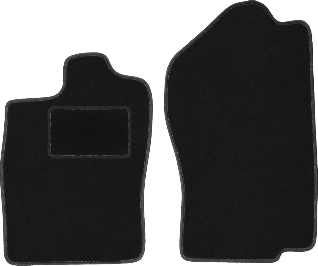 Wielganizator tappetini auto velours anteriori adatto per Opel Calibra (1989-1997, coupé) neri, set 2 pz, con fissaggi