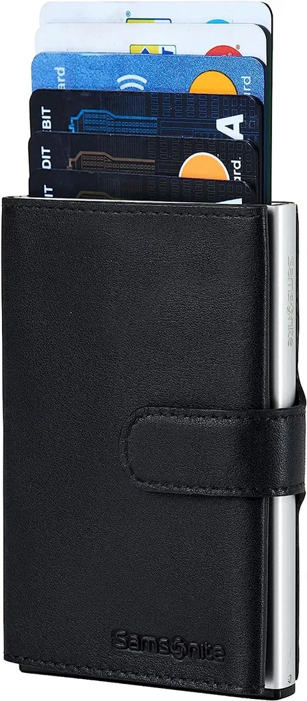 Samsonite Alufit Plus RFID Card Case Slide Alu Noir avec range-billets - 3