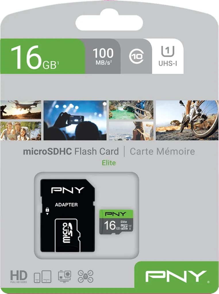 PNY Elite 32GB microSDHC per Smartphone e Tablet - Foto e Video Sicuri