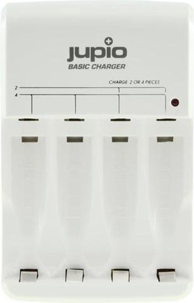Jupio Basic Ladegerät für 2 oder 4 AA / AAA Batterien