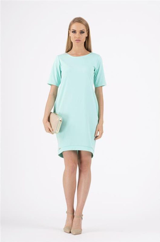 Damen Kleid klassisch elegant Mini-Kleid; Mintgrün/M/38 Produktbild 