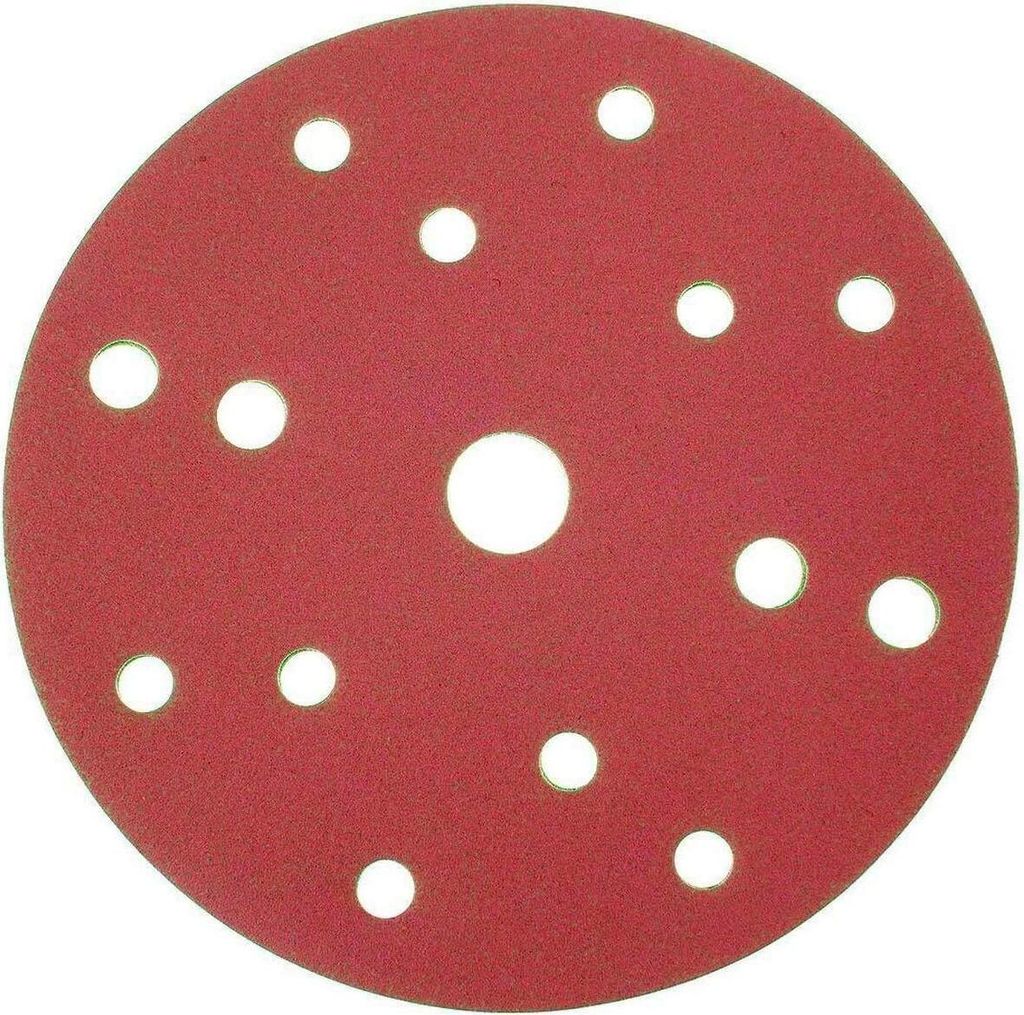 Schleifscheiben 150mm Klett 15 Loch Exzenter Schleifpapier Schleifblätter Korn 240, 20 Stück