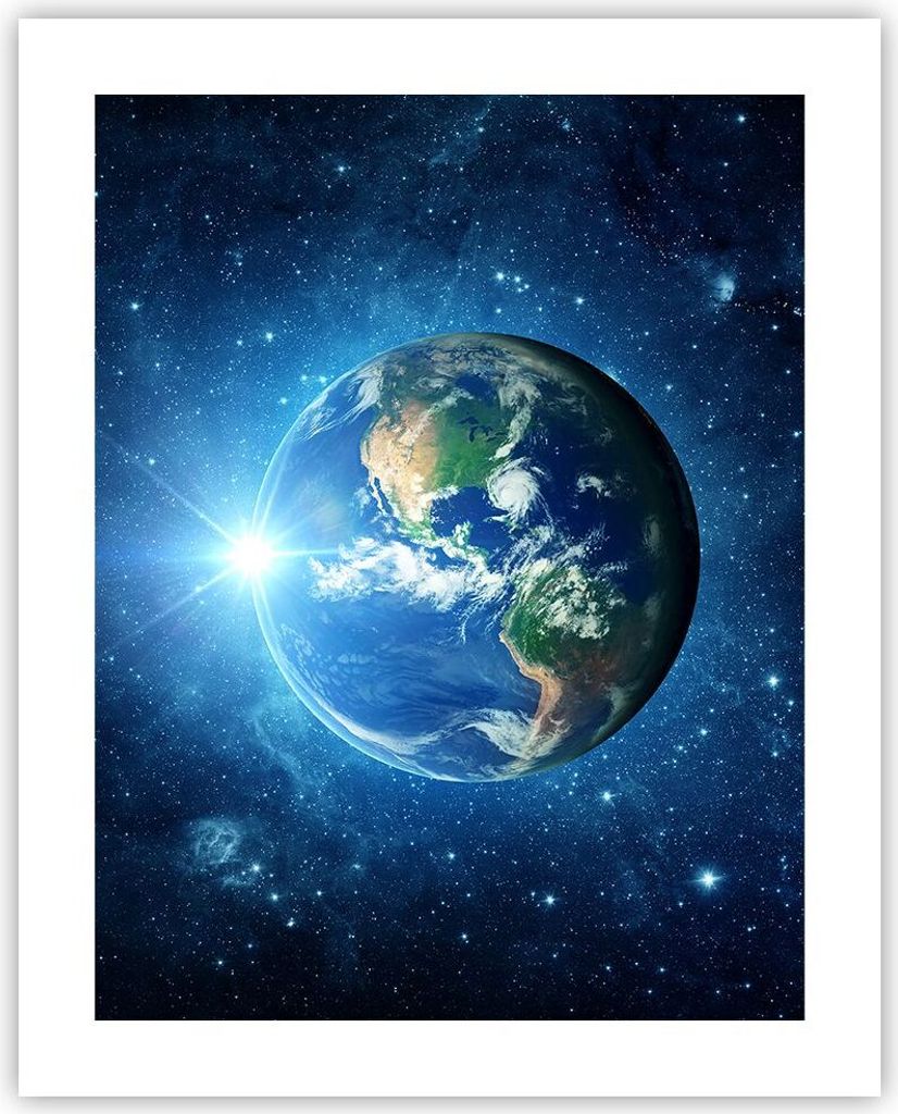 Poster - Poster ohne Rahmen - Erde Universum Sterne Galaxie Produktbild 