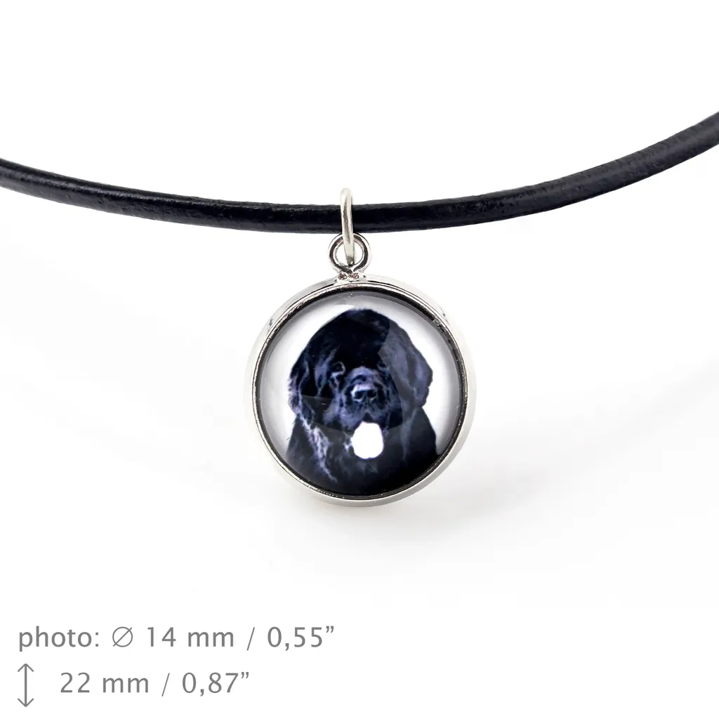 Terranova, Newfoundland - Set di gioielli con la tua foto, set realizzato a mano, bracciale e collana di Art.-Dog. - 2