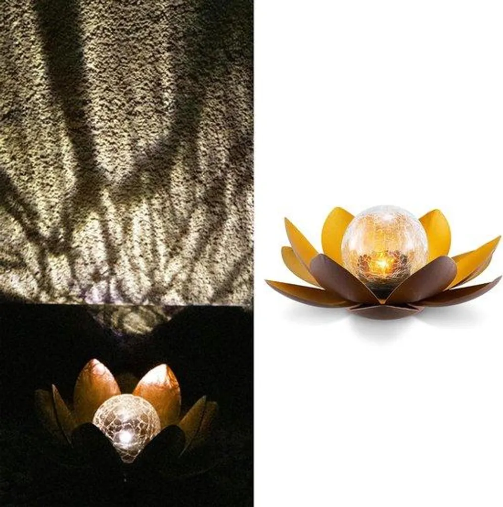 Éclairage de jardin solaire LED 115cm cuivre pour ambiance de balcon chic