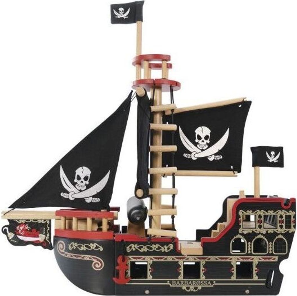 LE TOY VAN: Nave pirata Barbarossa XXL personalizzabile, Immagine del prodotto 