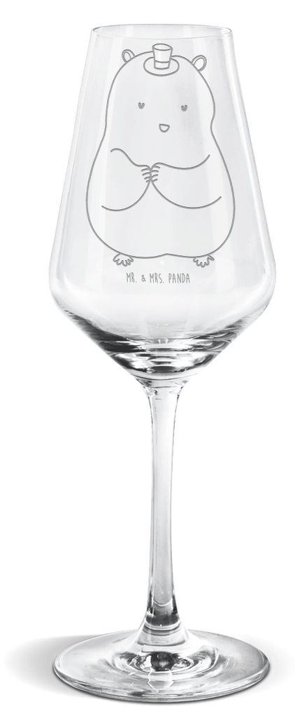 Mr. & Mrs. Panda Weinglas Hamster Hut - Transparent - Geschenk, Lustige Sprüche, wein glas, Magier, Weißweinkelch, Zylinder, Weißwein, Zwerghams...