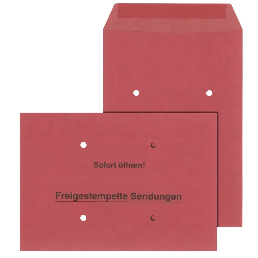 Pochette d'expédition B4 gommée 100g rouge pour vos envois de documents - 2