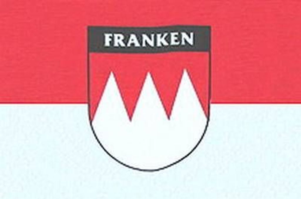 Franken Flagge 90 x 150 cm, 100% Polyester, strapazierfähig Produktbild 