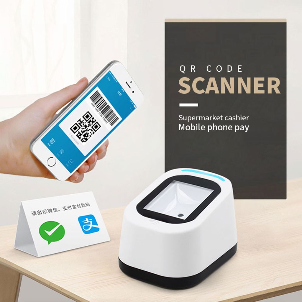 1D 2D QR Desktop Barcode Scanner USB Barcode Leser, erfasst Produktbild 7