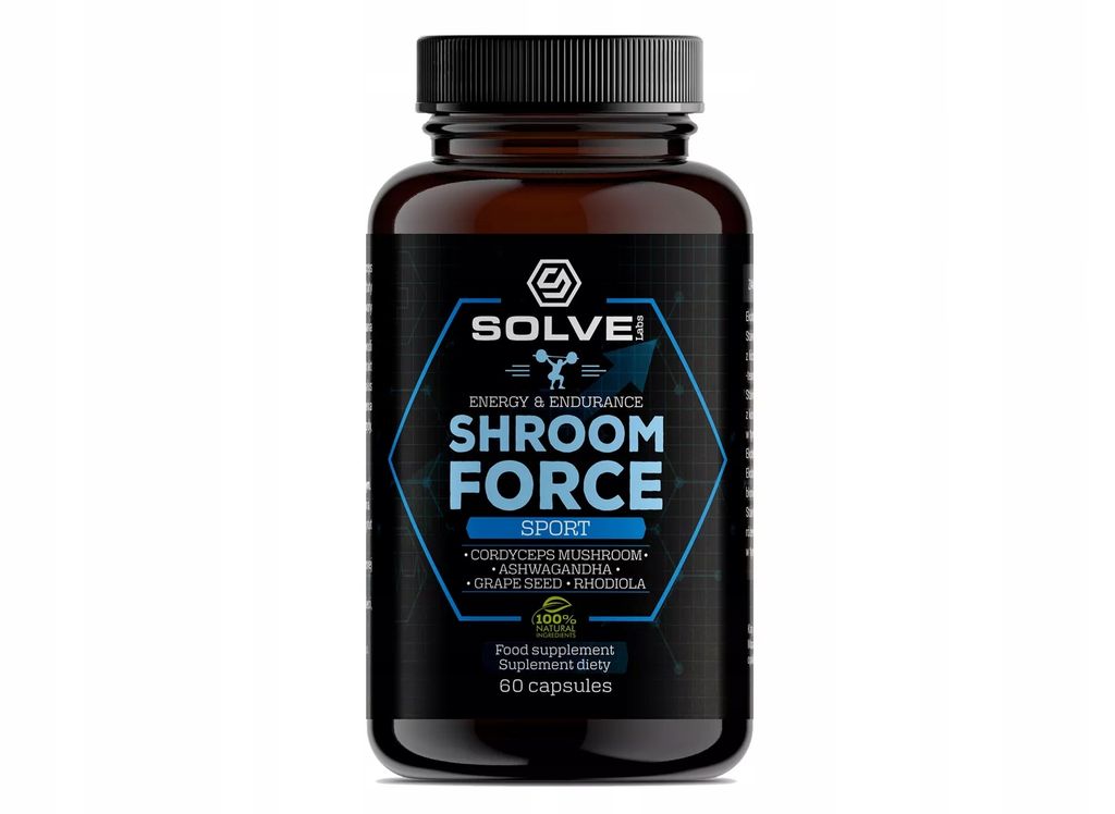 SolveLabs Shroom Force - Cordyceps Sinensis Atp Pre-workout 60 Kapseln