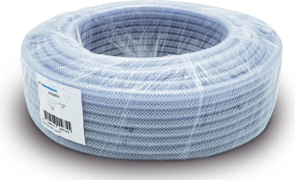 Tuyau cristal armé 10 mm Sauermann flexible et résistant à la pression