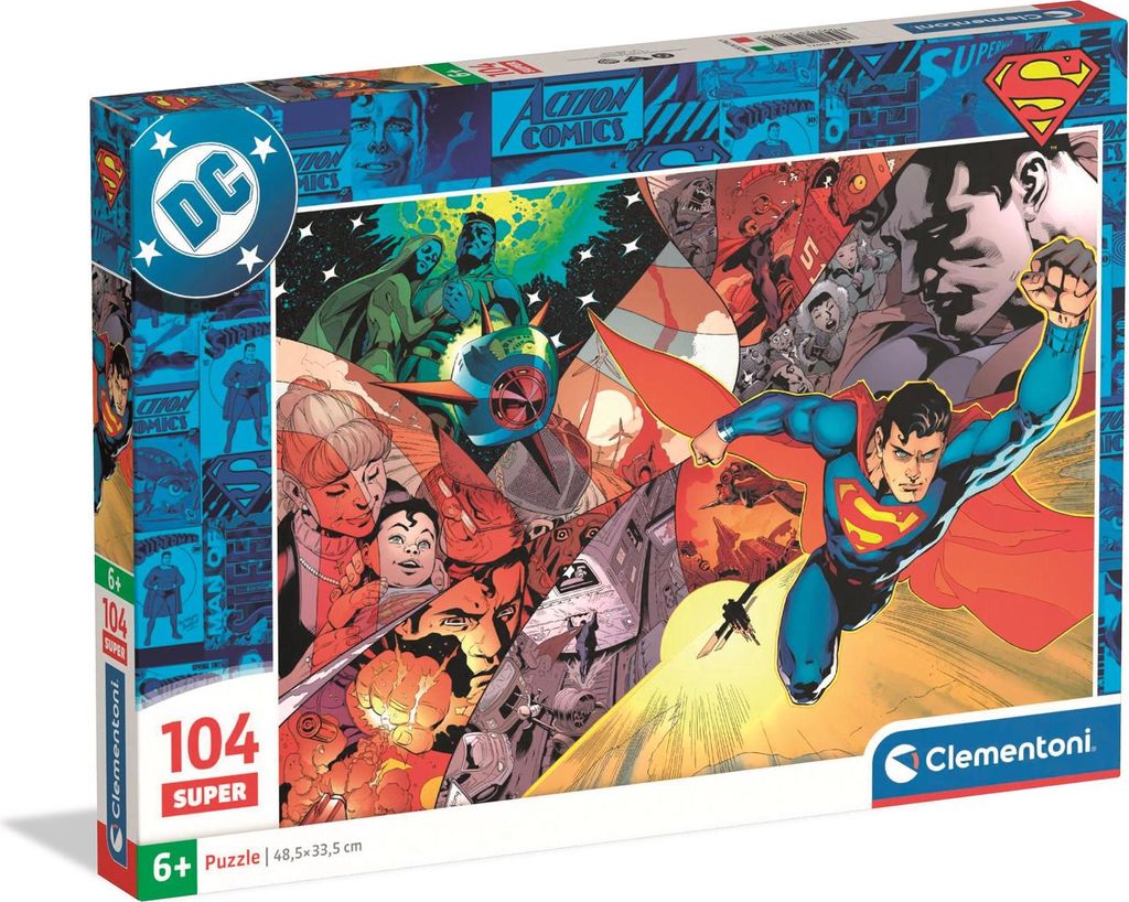 CLEMENTONI Puzzle Super 104 - Superman 25075