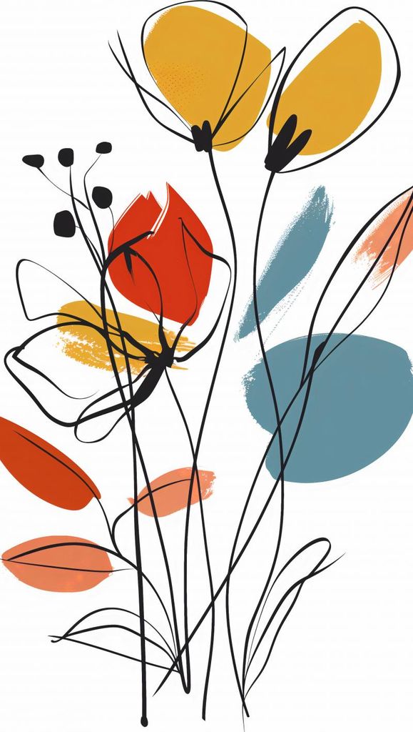 Plakat 50x100cm Garten im Sommer