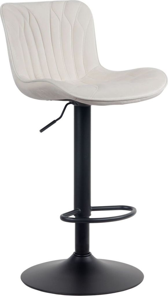 Barhocker Linus Samt creme