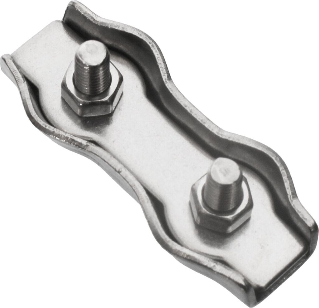 Drahtseilklemmen Seilklemmen Stahlseil Seil Klemme Simplex Duplex Bügel Kausche Duplex Klemme 6mm