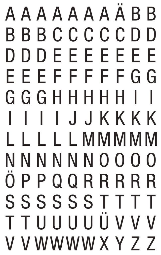 Avery Zweckform® 3720 3720 Étiquettes de lettres - A-Z, 6,5 Image du produit 