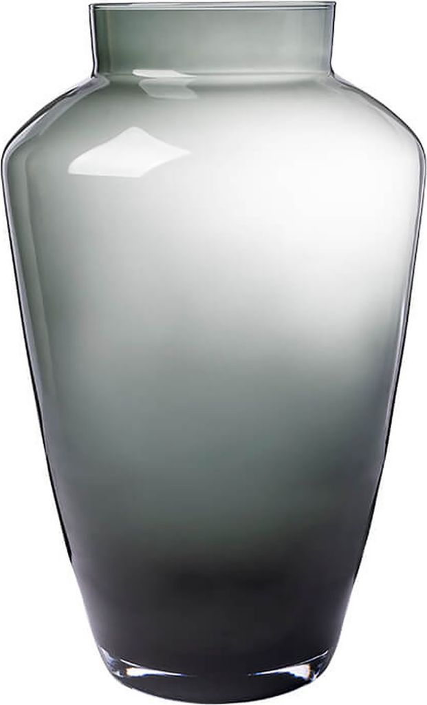 AMPHORE glass vase large - grau - 25x25x40cm - Glas