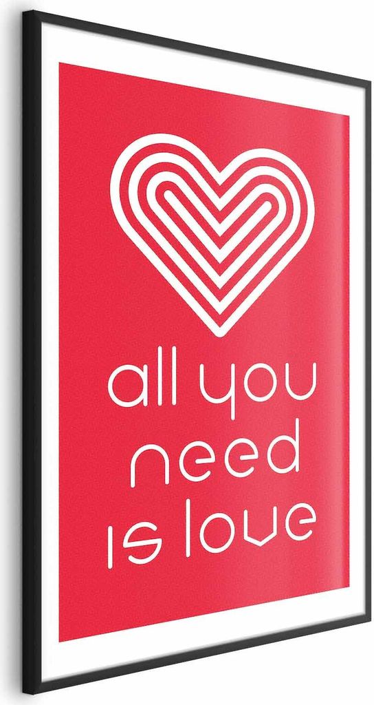 Posterpapier Poster - Let's Love Each Other 21x30 cm Text m-A-0905-ao-a