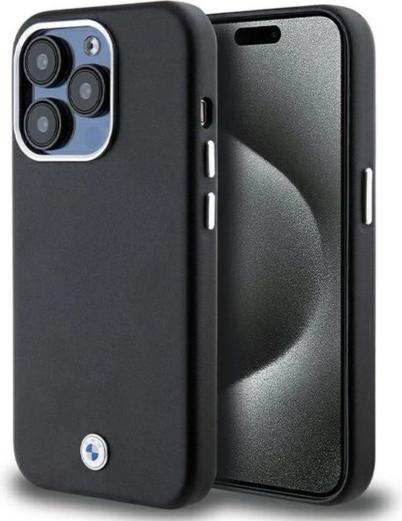BMW BMHMP14X23PUFWK iPhone 14 Pro Max 6.7" schwarz Signature Wrapped Metal MagSafe Schutzhülle