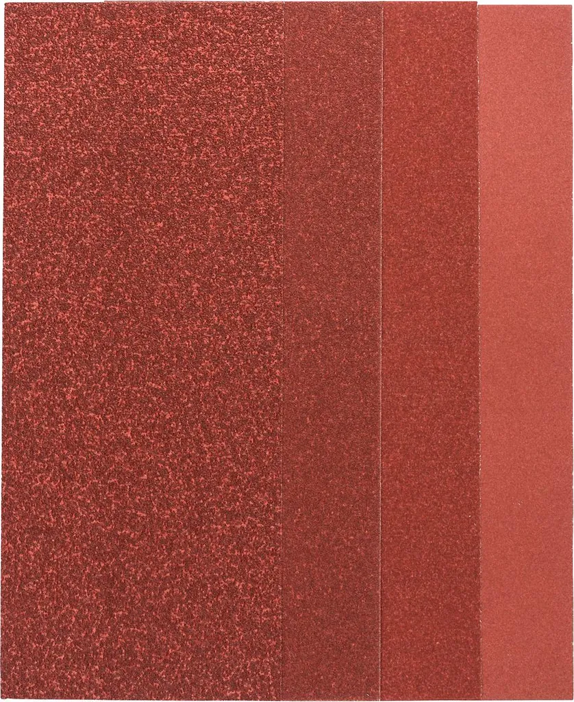 Set 25 Carte Abrasive 93x230mm per Restauro | Grana Mista 60-240